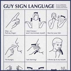 Funny Sign Language  on Guy Sign Language Posted By Andy On February 22nd 2012 Under
