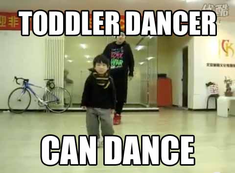 This toddler can dance. Just watch the video.