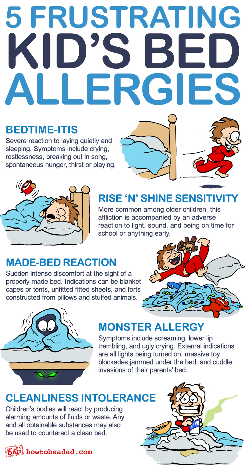 5 Funny Frustrating Kids Bed Allergies