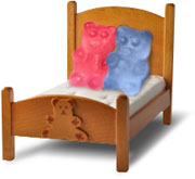 Gummy Bears in bed