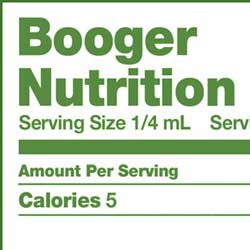 Booger Nutrition Facts