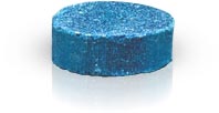 blue sanitary urinal puck