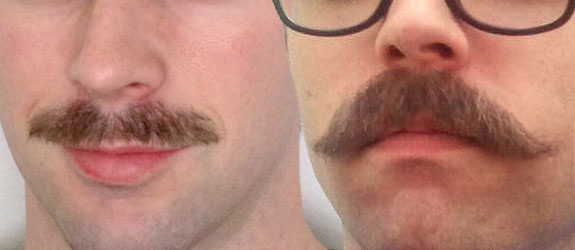 Two mustaches, both alike in dignity.