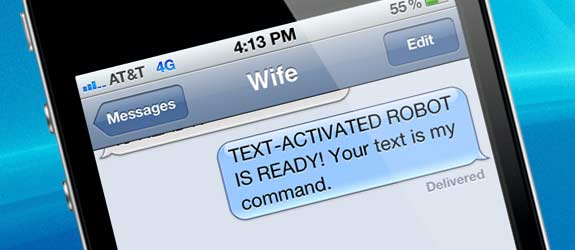 Text Activated Robot Husband