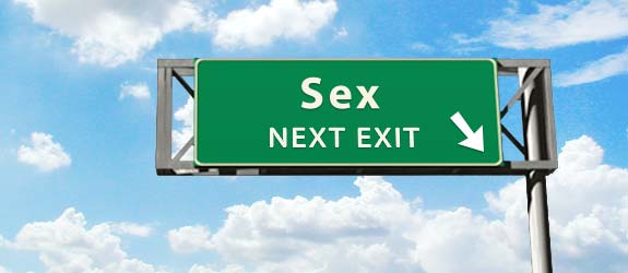 Getting an Evite for Sex exit sign