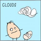Scrabble Scribble Comic Clouds