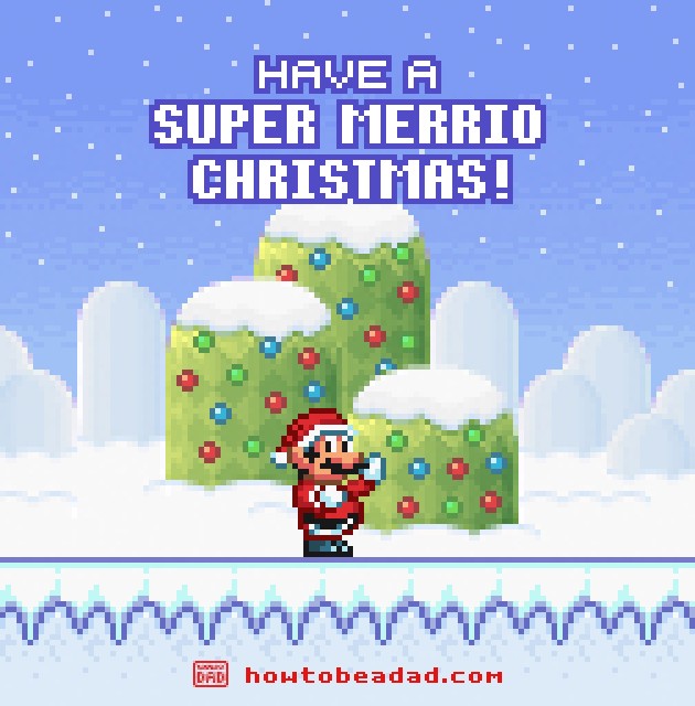 Have a Super Merrio Christmas from HowToBeADad.com