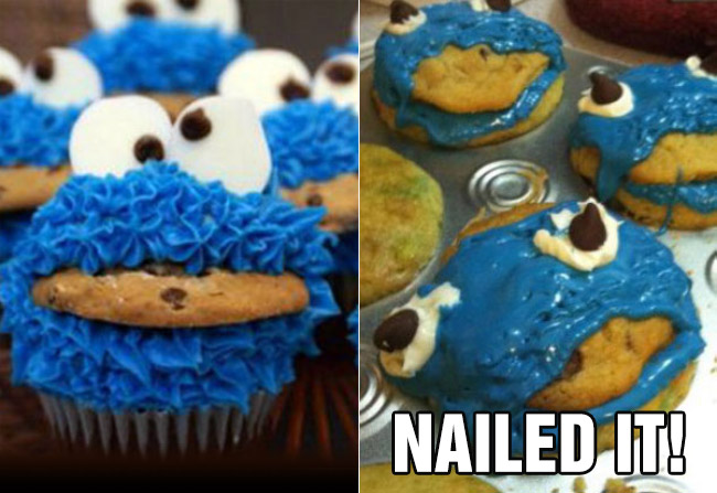 nailed it fail cookie monster muffins