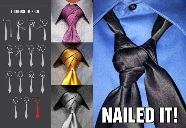 nailed it fail tie tying