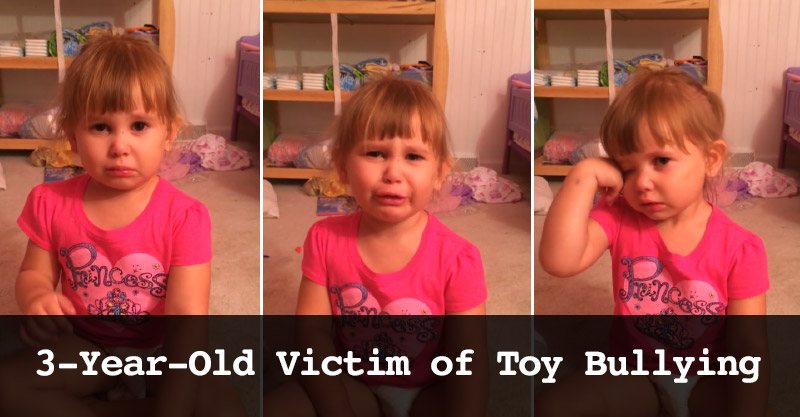 Little 3yo Girl Bullied by Her Own Barbie