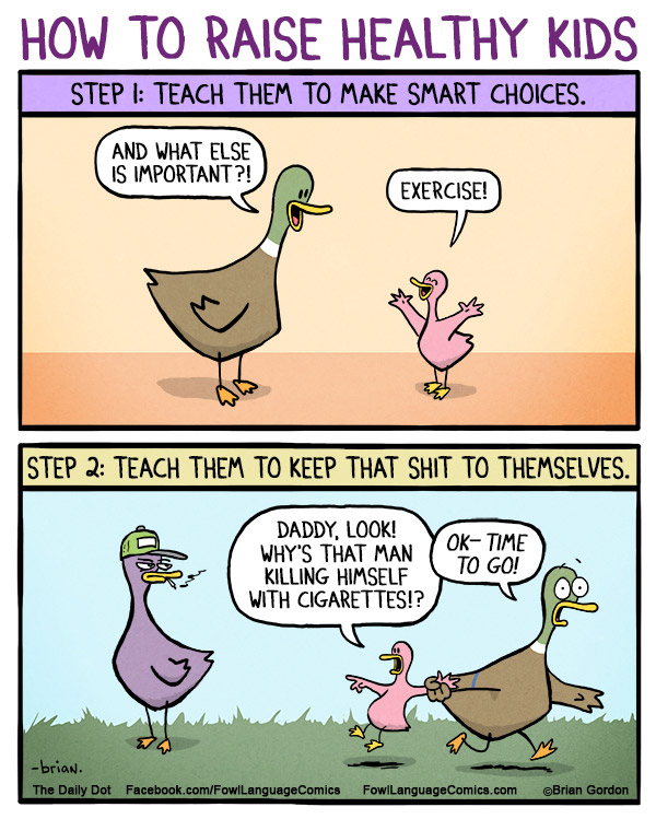 Fowl Language Comics Healthy Kids Cigarettes