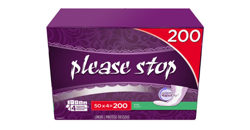 Please Stop Feminine Pads