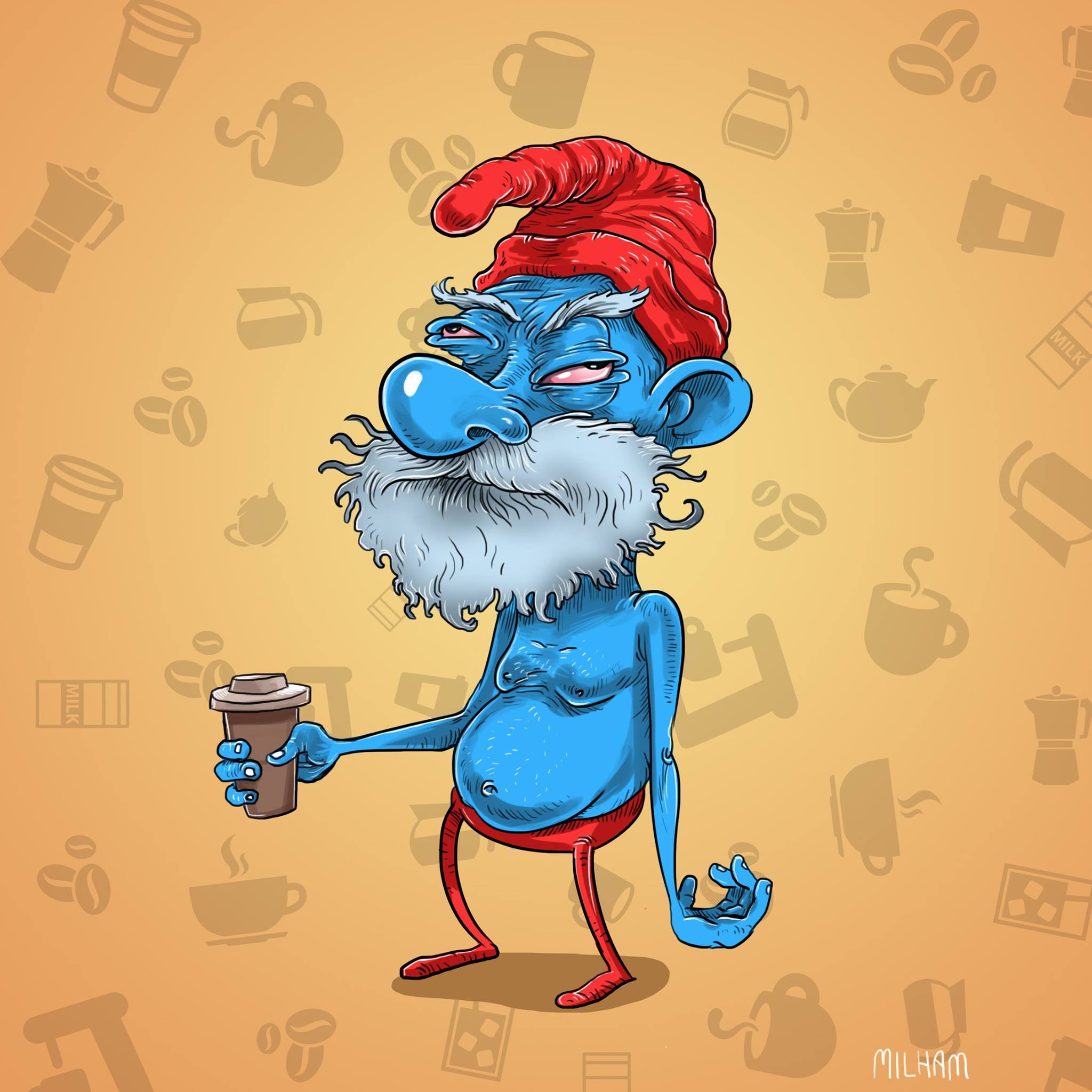 papa-smurf-before-coffee