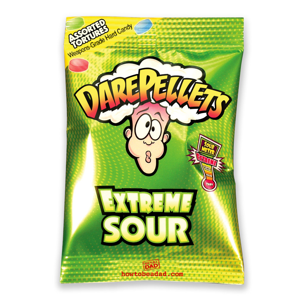 Dare Pellets Funny Warheads Candy Parody