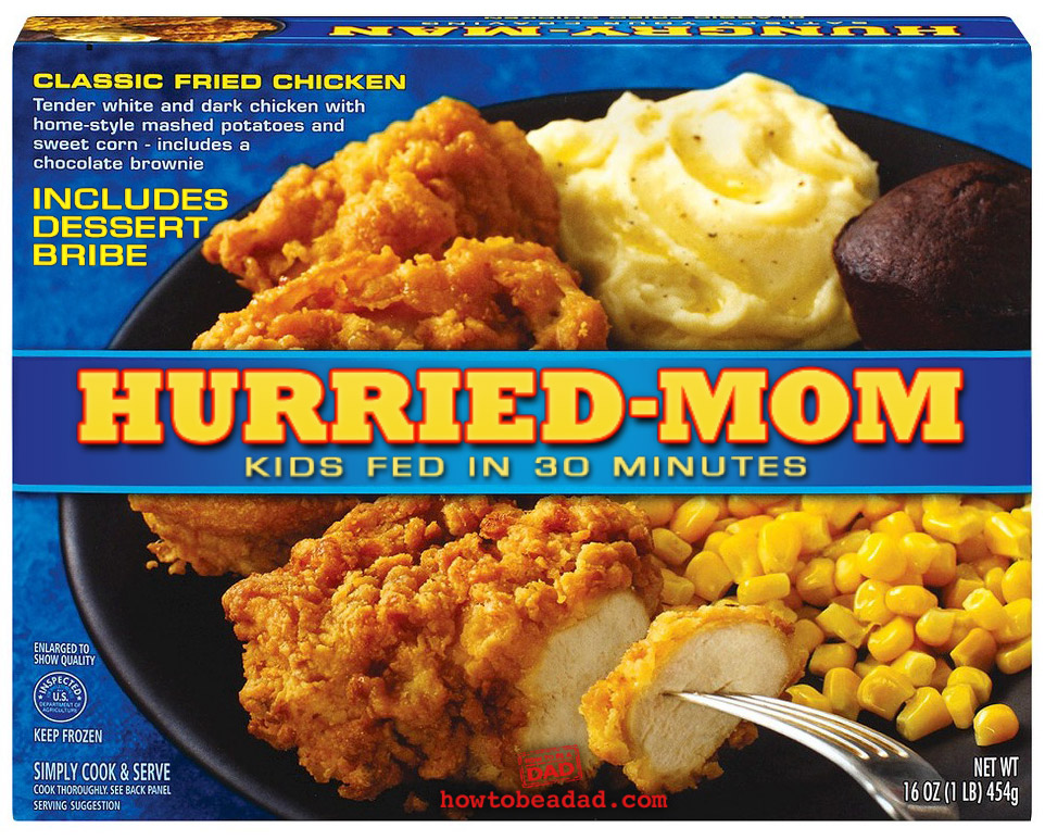 Hurried-Mom Hungry-Man Funny Parody