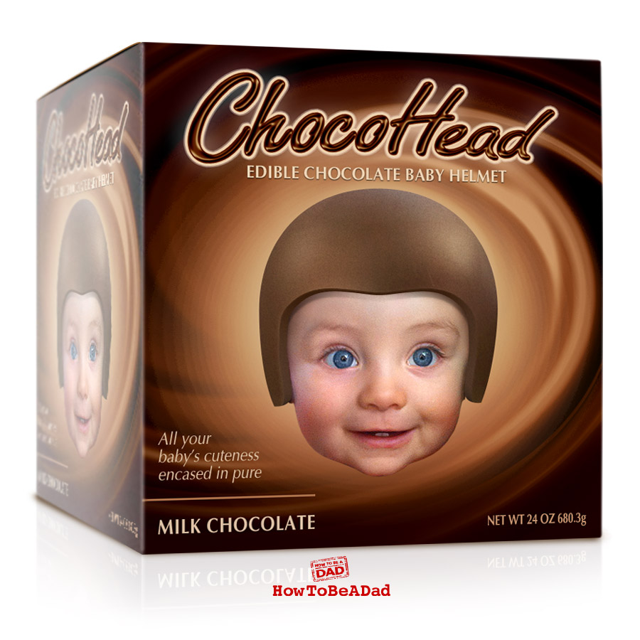 Chocohead Edible Baby Helmet funny bad baby product