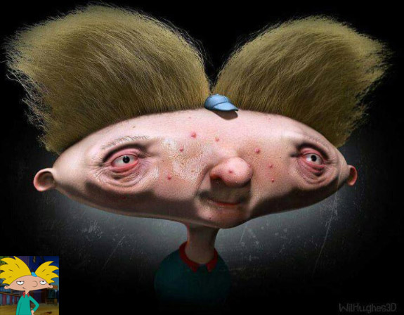 Hyper-Real, Hyper-Freaky 3D of Cartoon Characters | HowToBeADad.com