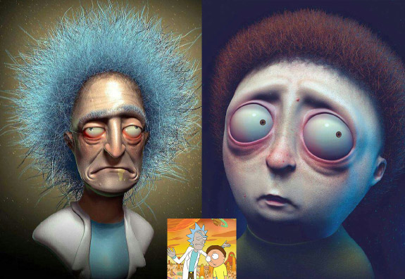 Hyper-Real, Hyper-Freaky 3D of Cartoon Characters | HowToBeADad.com