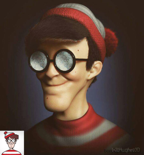 Hyper-Real, Hyper-Freaky 3D of Cartoon Characters | HowToBeADad.com