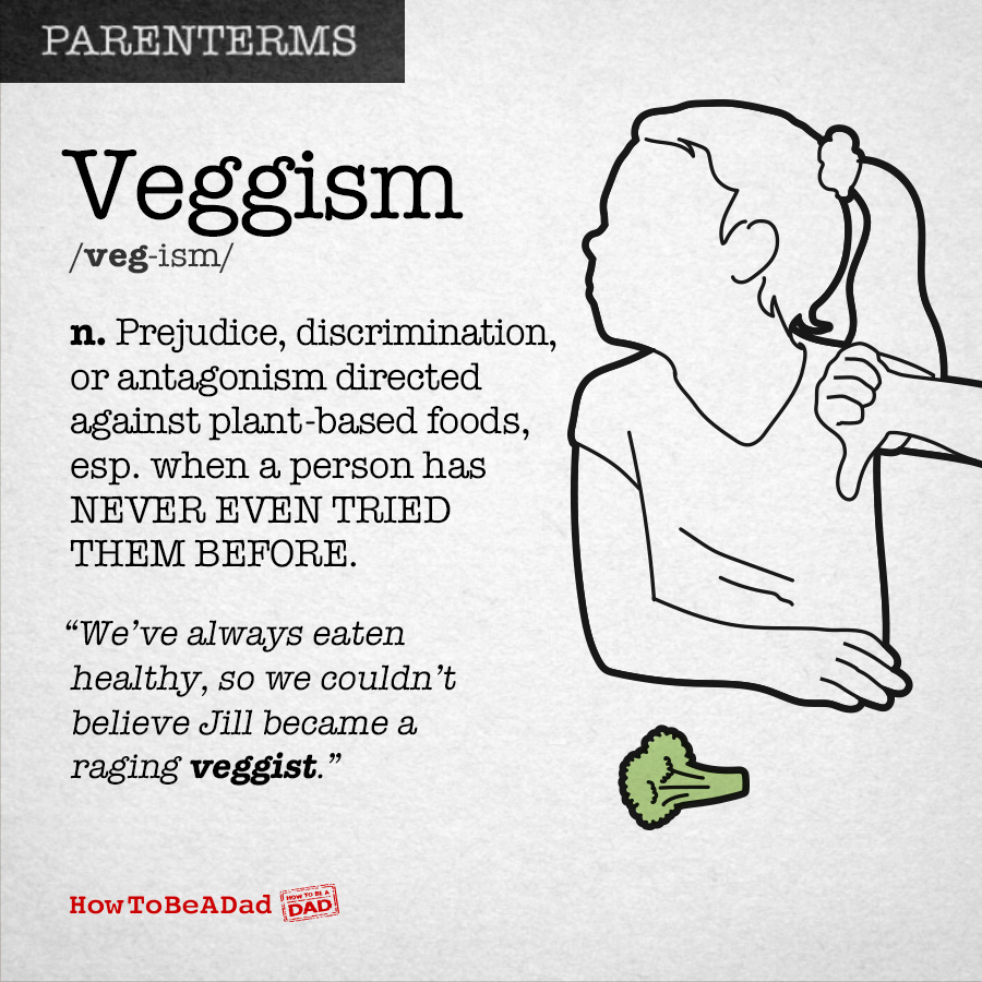 Parenterm funny made up parent words veggist