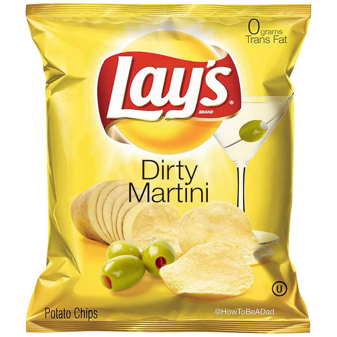 Dirty Martinin Potato Chips