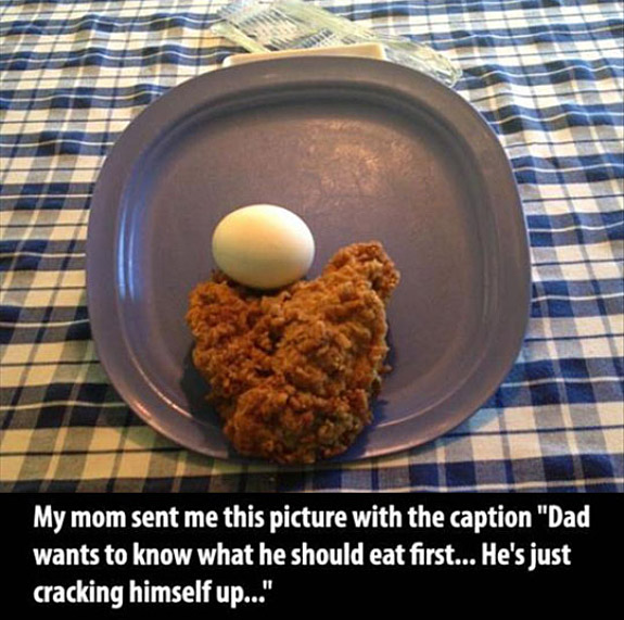 dad jokes hall of shame in real life puns visual dad jokes chicken egg