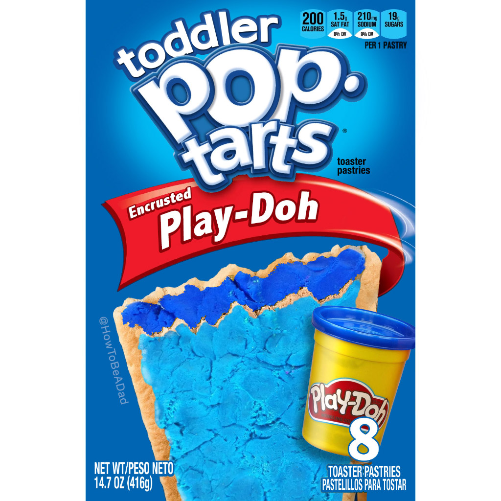 Toddler Pop-Tarts Funny flavor Play-Doh play dough