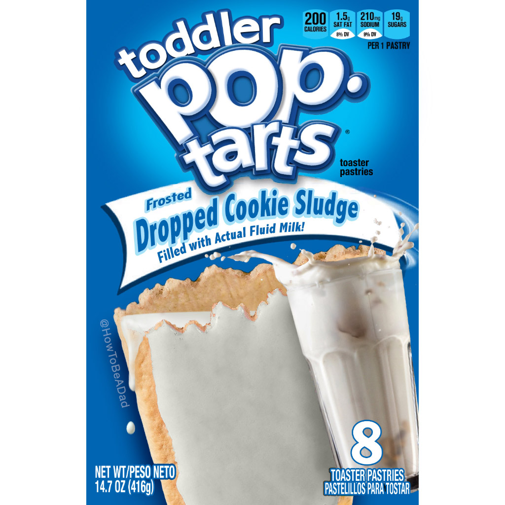 Toddler Pop-Tarts Funny flavor Cookies Fallen in Milk