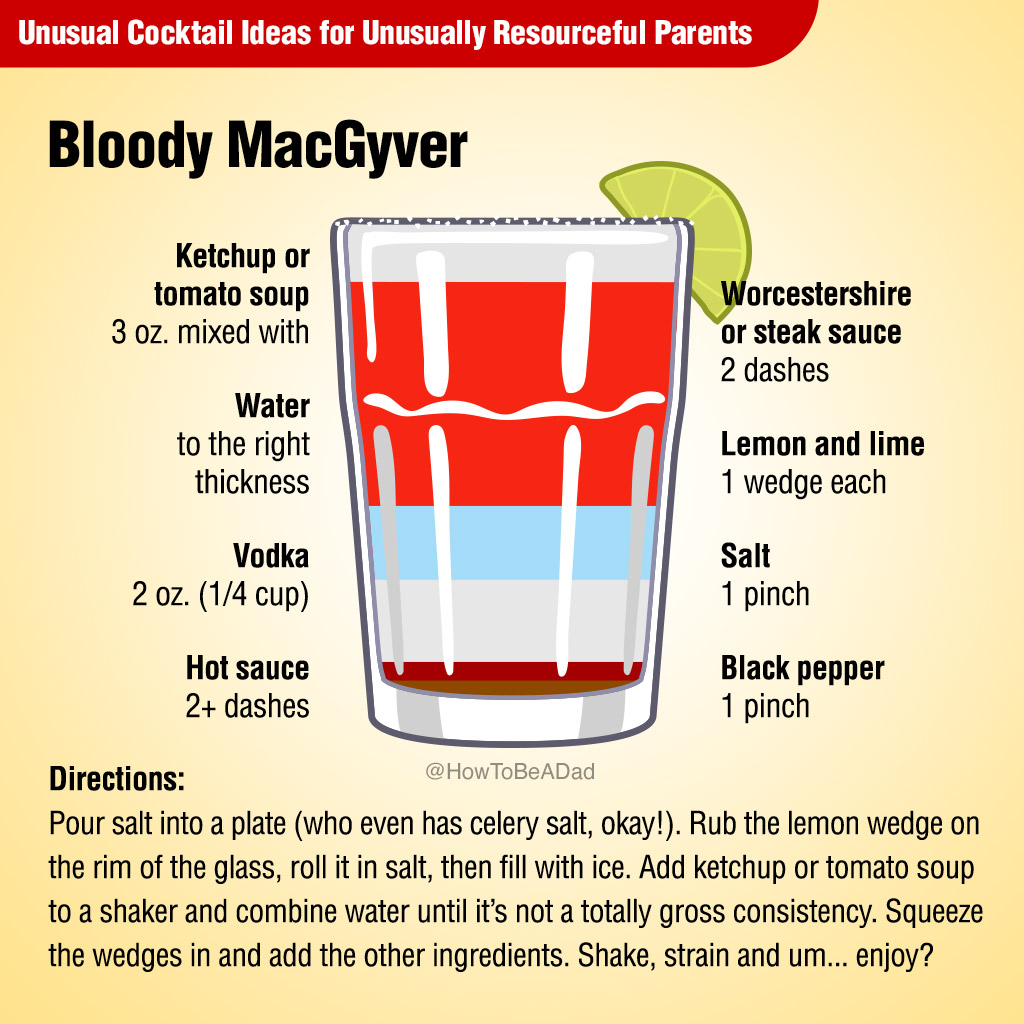 Bloody MacGyver Unusual Cocktail Recipe