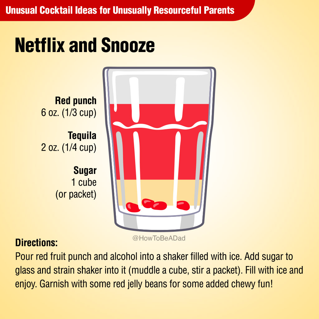 Netflix and Snooze Unusual Cocktail Recipe